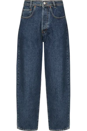 MAGLIANO Homme, Jeans, Bleu, Taille: M Pull en Coton Bleu avec Fermeture à Boutons