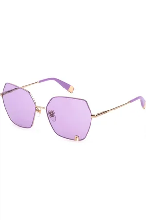 Furla Femme, Accessoires, Multicolore, Taille: ONE Size Lunettes de soleil multicolores en métal