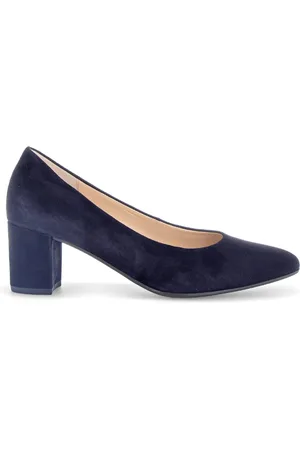 Gabor Femme, Chaussures, Bleu, Taille: 37 EU Escarpins en Cuir Velours