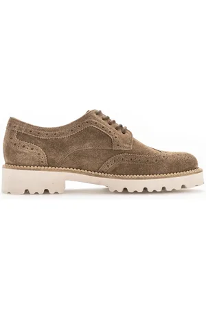 Gabor Femme, Chaussures, Brun, Taille: 42 1/2 EU Chaussure à lacets avec dessus en daim