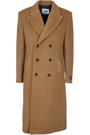 Msgm Homme, Manteaux, Brun, Taille: M Manteau croisé