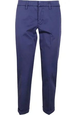 FAY Femme, Pantalons, Bleu, Taille: W27 Pantalon Capri
