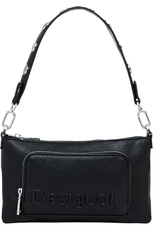 Desigual Femme, Sacs, Noir, Taille: ONE Size Portefeuille Élégant avec Fermeture Éclair