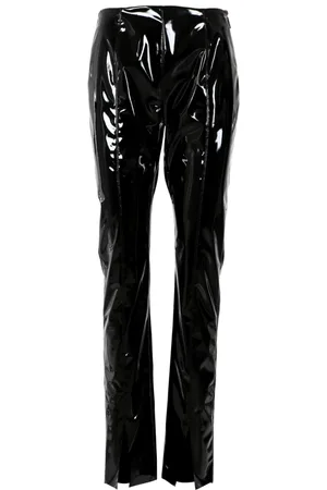 Msgm Femme, Pantalons, Noir, Taille: 38 FR Pantalon en vinyle