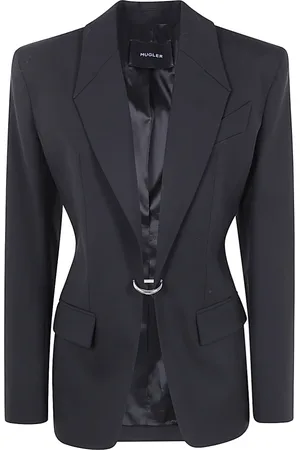 MUGLER Femme, Vestes, Noir, Taille: 36 FR Veste Élégante pour Toutes les Occasions