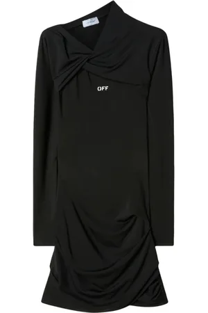 OFF-WHITE Femme, Robes, Noir, Taille: 38 FR Mini-robe Twist