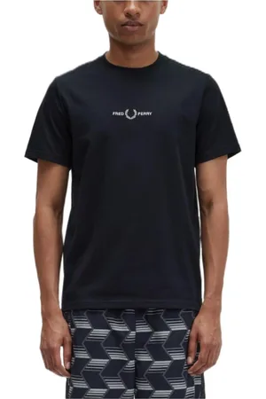 Fred Perry Homme, Tops, Noir, Taille: L T-Shirt Classique