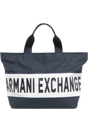 Armani Exchange Homme, Sacs, Bleu, Taille: ONE Size Sac Fourre-Tout Multicolore avec Bandoulière Réglable