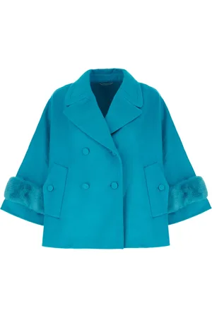 ERMANNO SCERVINO Femme, Vestes, Bleu, Taille: 38 FR Cappotti Blazer