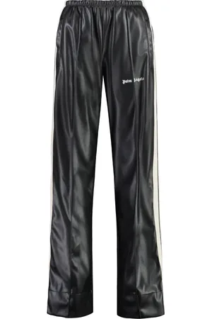 Palm Angels Femme, Pantalons, Noir, Taille: 38 FR Pantalon de survêtement végan à bandes latérales contrastées