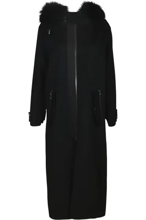 P.A.R.O.S.H. Femme, Manteaux, Noir, Taille: 40 FR Parka