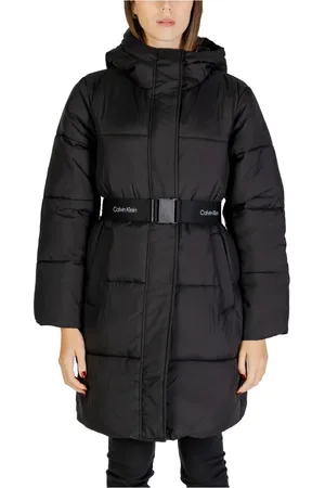 Calvin Klein Femme, Manteaux, Noir, Taille: 40 FR Doudoune Longue Femme Collection Automne/Hiver