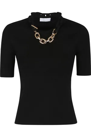 Paco rabanne Femme, Tops, Noir, Taille: 40 FR Haut en Tricot Décontracté