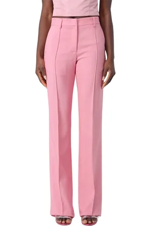 Msgm Femme, Pantalons, Rose, Taille: 36 FR Pantalon Large