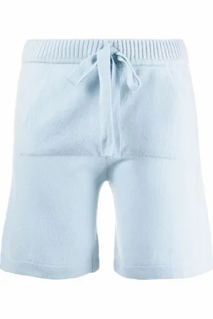 P.A.R.O.S.H. Femme, Shorts, Bleu, Taille: 36 FR Shorts Élégants en Cachemire Bleu