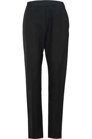 Msgm Femme, Pantalons, Noir, Taille: 38 FR Pantalon Noir en Laine avec Poches Latérales