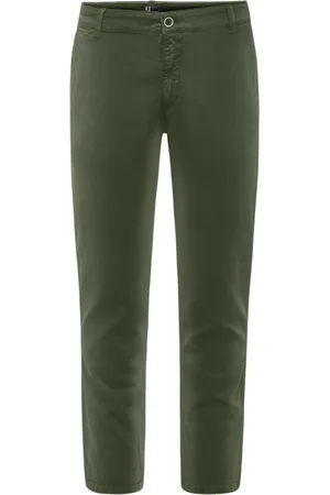 Bomboogie Homme, Pantalons, Vert, Taille: W40 Pantalon Chino Slim Fit