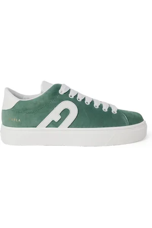 Furla Femme, Chaussures, Vert, Taille: 38 EU Baskets à lacets