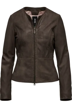 Bomboogie Femme, Vestes, Brun, Taille: 42 FR Arya Veste en cuir