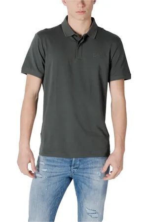 EA7 Homme, Tops, Vert, Taille: L Polo Manches Courtes Collection Printemps/Été