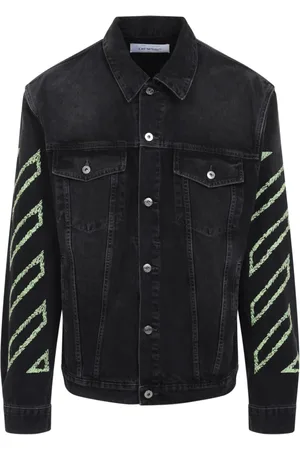 OFF-WHITE Homme, Vestes, Noir, Taille: L Veste Noire Style Ultime et Confort