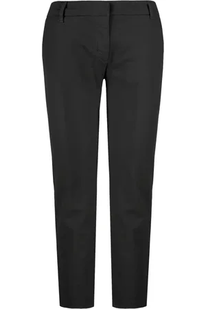 Bomboogie Femme, Pantalons, Noir, Taille: 38 FR Pantalon Chino Léger en Twill de Coton Stretch