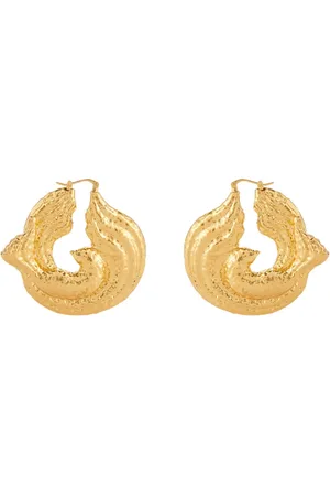 Nina Ricci Femme, Accessoires, Jaune, Taille: ONE Size Boucles d`oreilles Colombe Torsadée