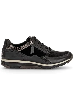Gabor Femme, Chaussures, Noir, Taille: 38 EU Rollingsoft Leopard Combi Baskets