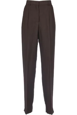 Msgm Femme, Pantalons, Brun, Taille: 40 FR Chinos à Jambes Droites