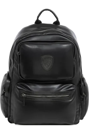 Blauer Homme, Sacs, Noir, Taille: ONE Size Sac à dos élégant avec logo et poches