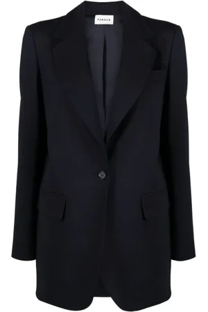 P.A.R.O.S.H. Femme, Vestes, Bleu, Taille: 38 FR Veste Bleue en Laine Texturée