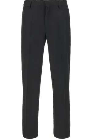 OFF-WHITE Homme, Pantalons, Noir, Taille: L Pantalon Droit Taille Haute