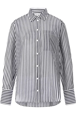 Frame Femme, Blouses et Chemises, Bleu, Taille: 38 FR Chemise Oversize Rayée