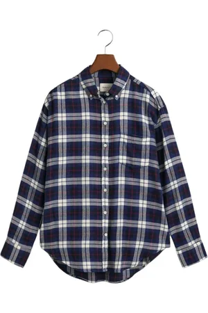 GANT Femme, Blouses et Chemises, Bleu, Taille: 40 FR Chemise Popeline Coupe Regular