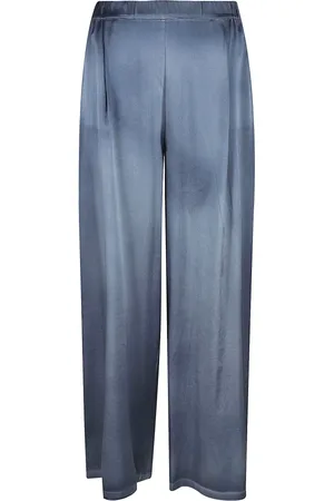 AVANT TOI Femme, Pantalons, Bleu, Taille: 38 FR Pantalon en Soie et Élasthanne Bleu Clair