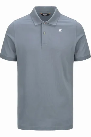 K-Way Homme, Tops, Gris, Taille: L Polo en coton stretch avec détails contrastants