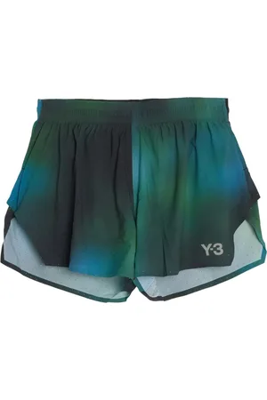 Y-3 Homme, Shorts, Multicolore, Taille: S Shorts verts à taille élastique et poches
