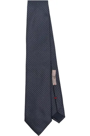 Lady Anne Homme, Accessoires, Bleu, Taille: ONE Size Cravate Bleue Jacquard Pointue