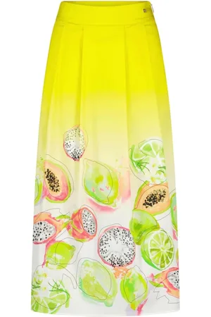 Marc Cain Femme, Jupes, Jaune, Taille: 38 FR Midi Skirts