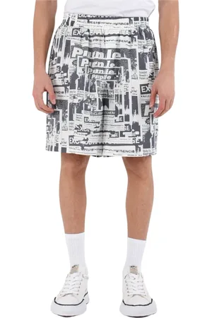 Purple Brand Homme, Shorts, Multicolore, Taille: XL Shorts Bermuda imprimés en twill de Lyocell