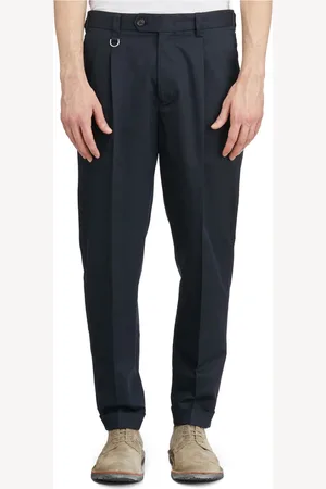 Paolo Pecora Homme, Pantalons, Bleu, Taille: S Pantalon Plissé