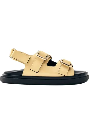 ALOHAS Femme, Chaussures, Jaune, Taille: 37 EU Harper Sandales en Cuir