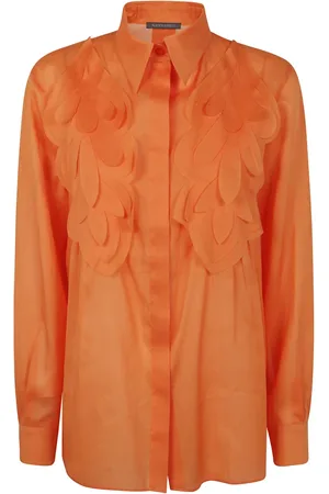 Alberta Ferretti Femme, Blouses et Chemises, , Taille: 38 FR Chemise en Mousseline avec Style Organisé