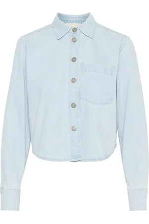 My Essential Wardrobe Femme, Blouses et Chemises, Bleu, Taille: 44 FR Chemise WinnieMW Essential Garde-robe