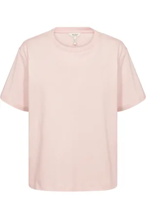 Part Two Femme, Tops, Rose, Taille: 42 FR T-shirt doux et élégant, Mauve Chalk