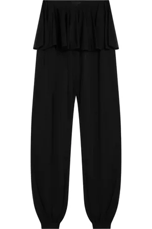 Alaïa Femme, Pantalons, Noir, Taille: 38 FR Pantalon coupe droite