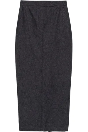Max Mara Femme, Jupes, Noir, Taille: 40 FR Jupe Indigo avec Poches