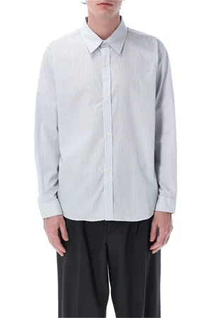 mfpen Homme, Chemises, Bleu, Taille: M Chemise de Soirée à Rayures Bleues