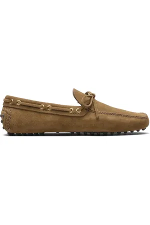 CAR SHOE Homme, Chaussures, Brun, Taille: 45 EU Chaussures en daim marron à lacets