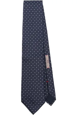 Lady Anne Homme, Accessoires, Bleu, Taille: ONE Size Cravate Bleue à Motif et Bout Pointu